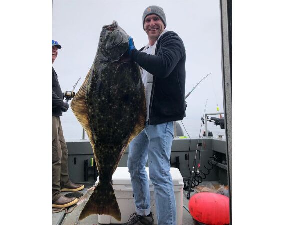 Beringzee, heilbot en zalm Alaska