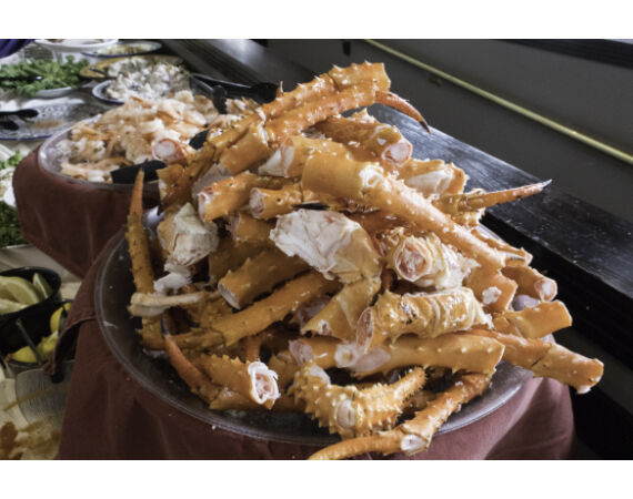 Beringzee, heilbot en zalm Alaska