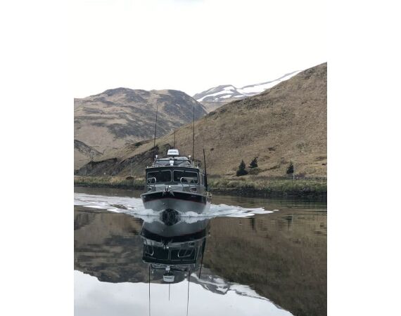 Beringzee, heilbot en zalm Alaska